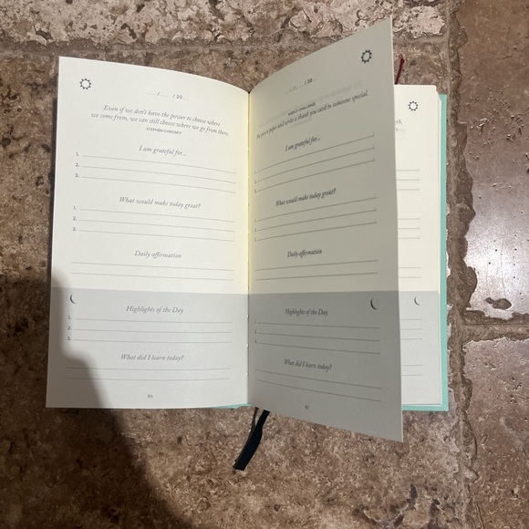 Mint Green The Five Minute Journal by Intelligent Change - Picture 3 of 3